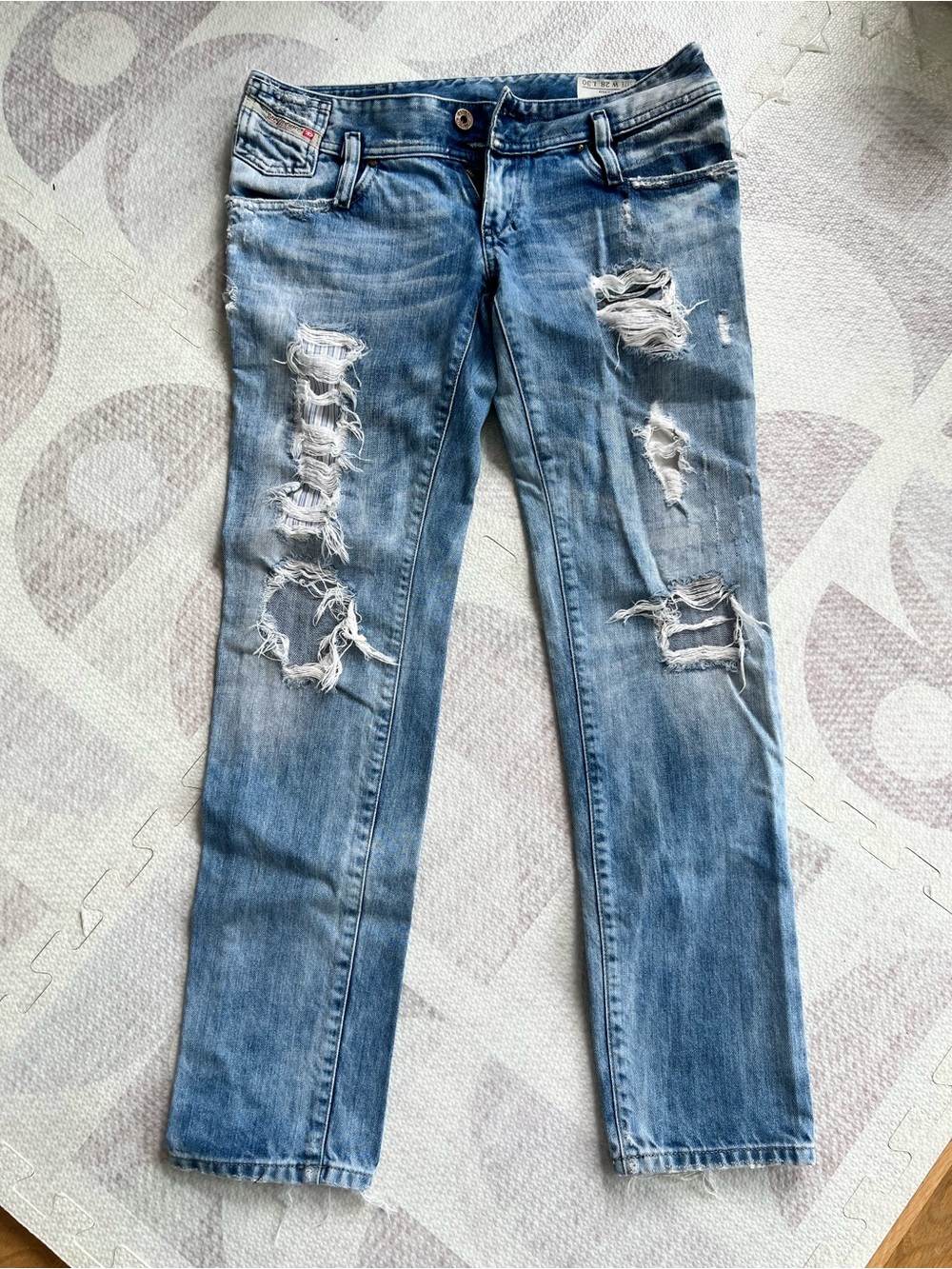 Distressed Diesel Light Blue Women’s Jeans
